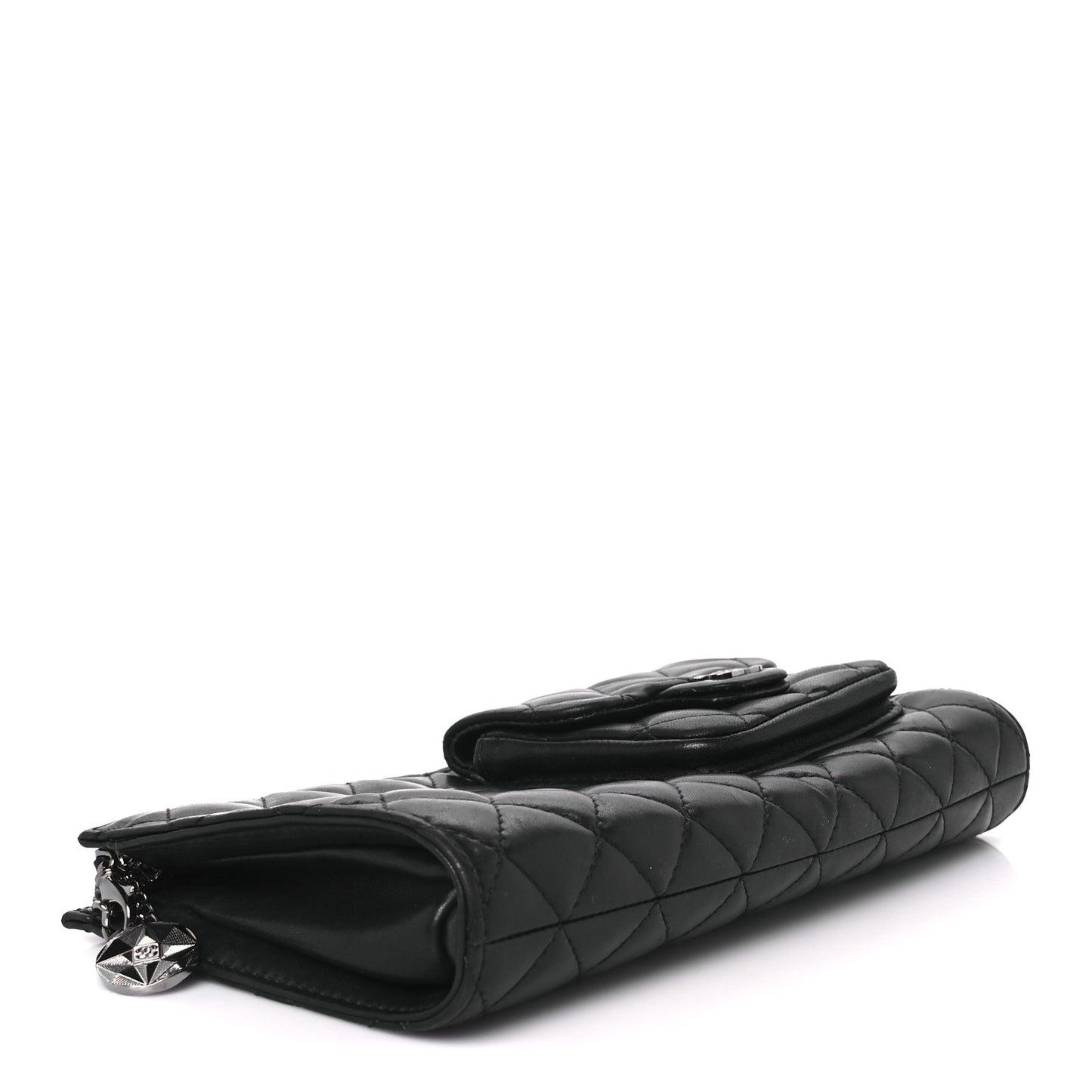 Lambskin Mineral Nights Pochette Wristlet Black