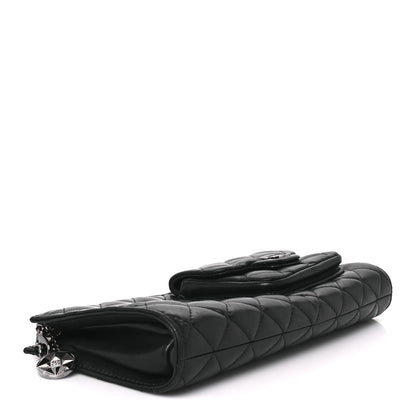 Chanel Lambskin Mineral Nights Pochette Wristlet Black 4 of 10