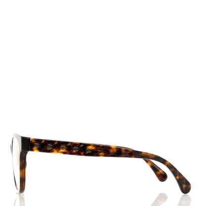 Chanel Acetate Quilted CC Eyeglasses 3443-A Havana 3 of 7