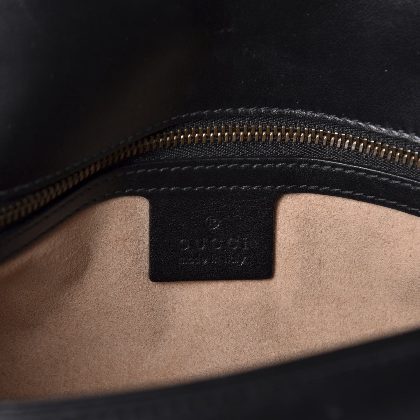Calfskin Matelasse Small GG Marmont Shoulder Bag Black