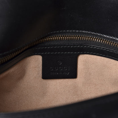 Gucci Calfskin Matelasse Small GG Marmont Shoulder Bag Black 8 of 10