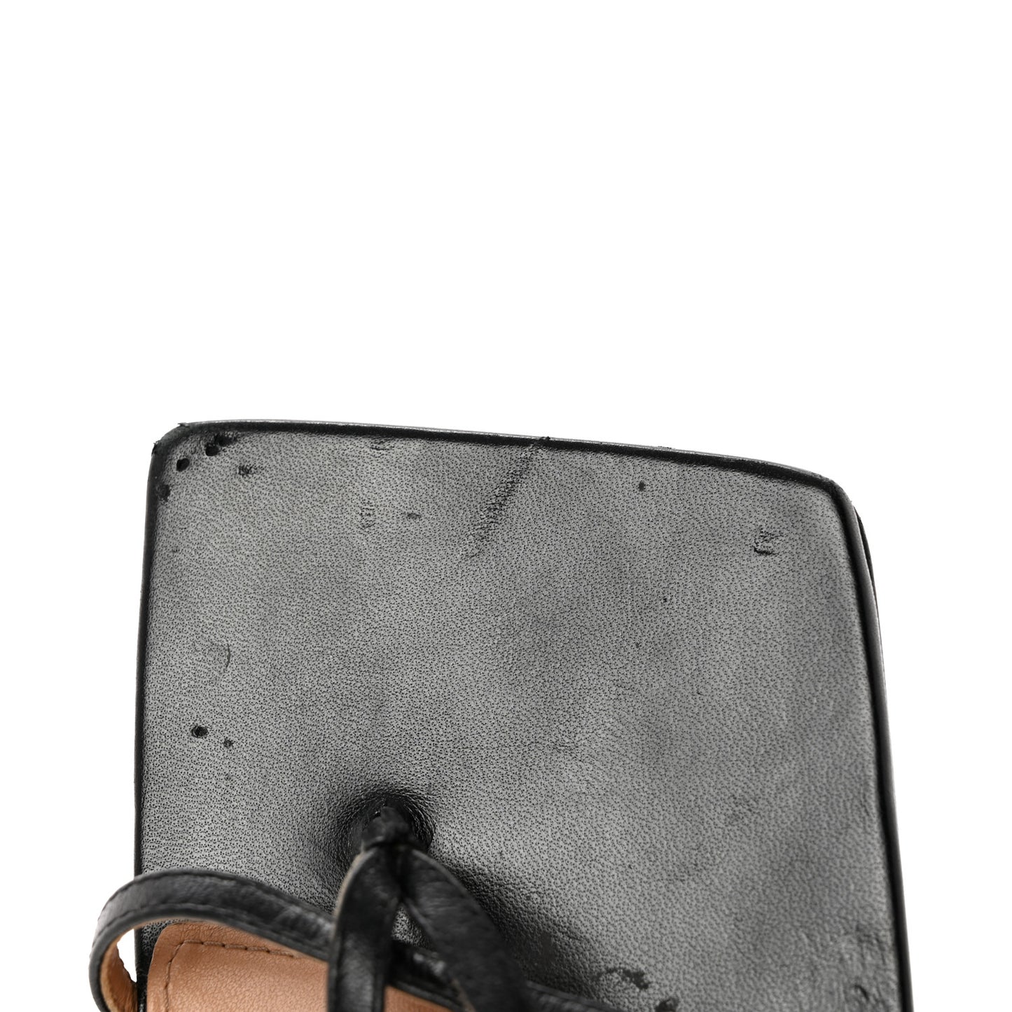 Lambskin Stretch Multi Strap 90mm Sandals 36.5 Black