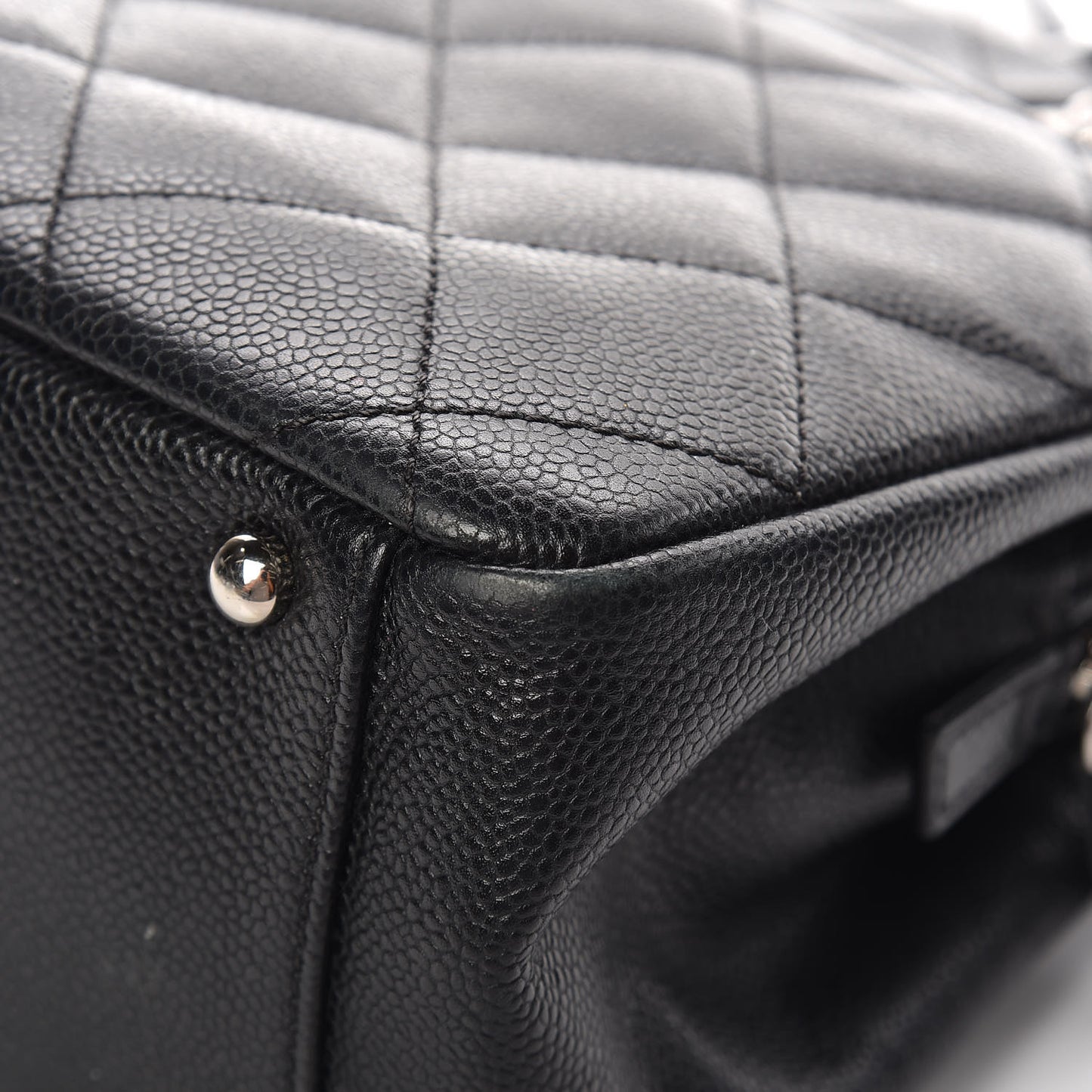 Caviar Quilted Timeless CC Soft Tote Black