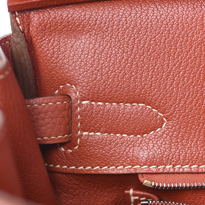Hermes Taurillon Clemence Birkin 30 Sanguine 8 of 30