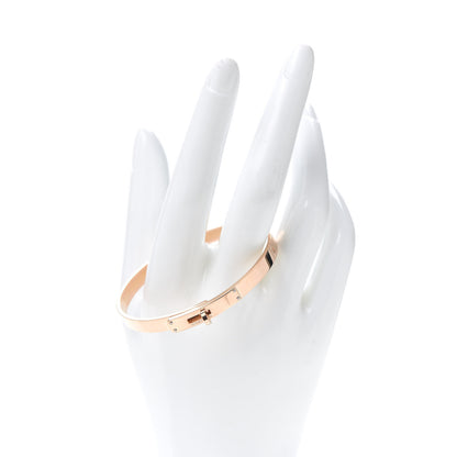 Hermes 18K Rose Gold Diamond PM Kelly Bracelet SH 2 of 6