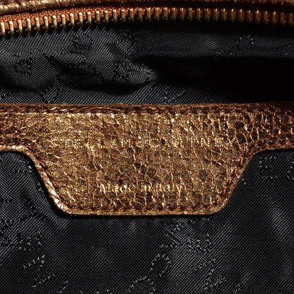 Stella McCartney Crackled Metallic Large Falabella Crossbody Bag Bronze 6 of 9
