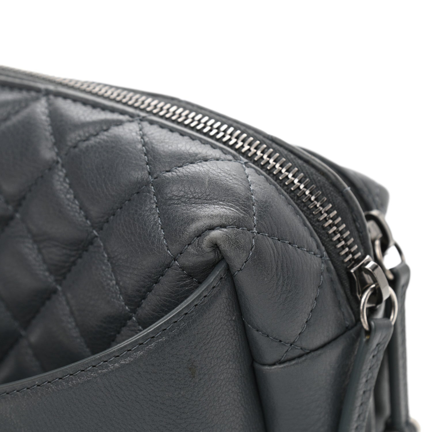 Chanel Calfskin Quilted Waist Bag Dark Grey 12 of 15