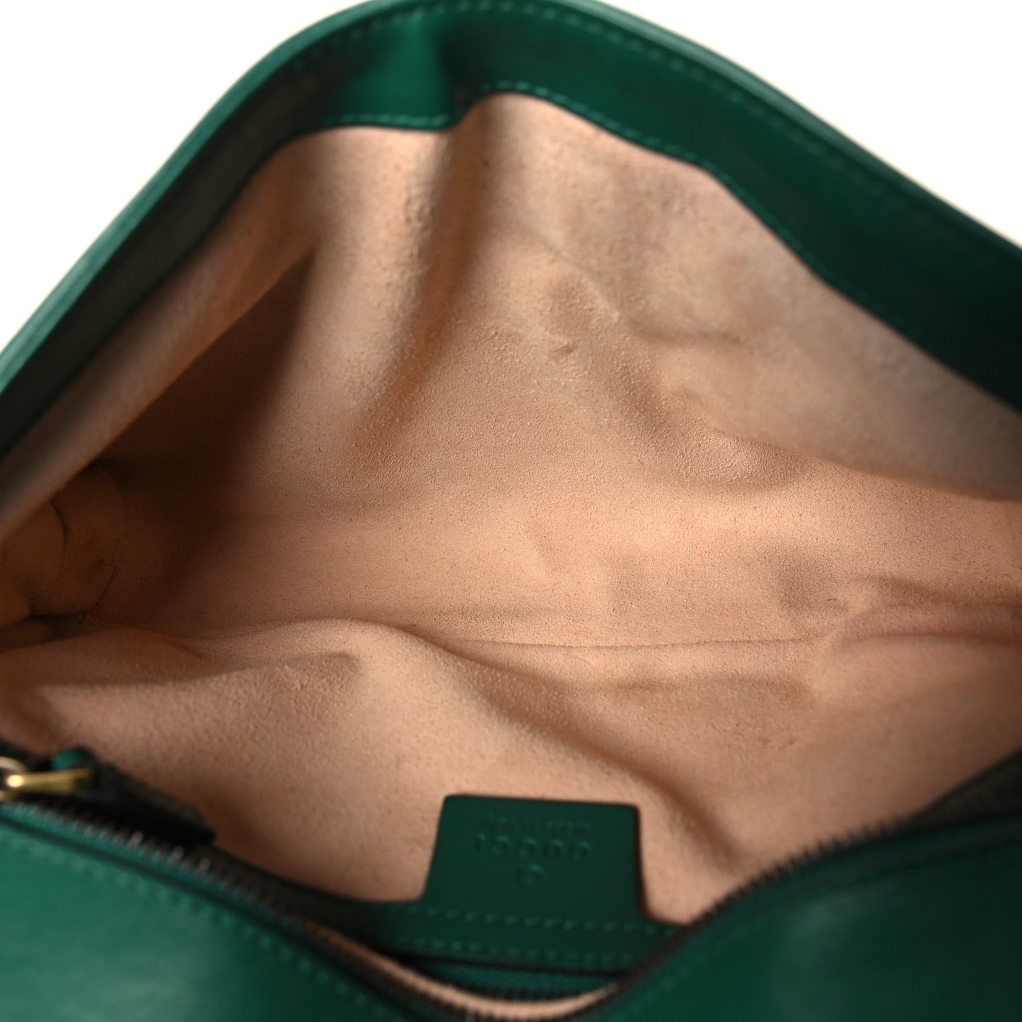 Calfskin Matelasse Small GG Marmont Shoulder Bag Emerald Green