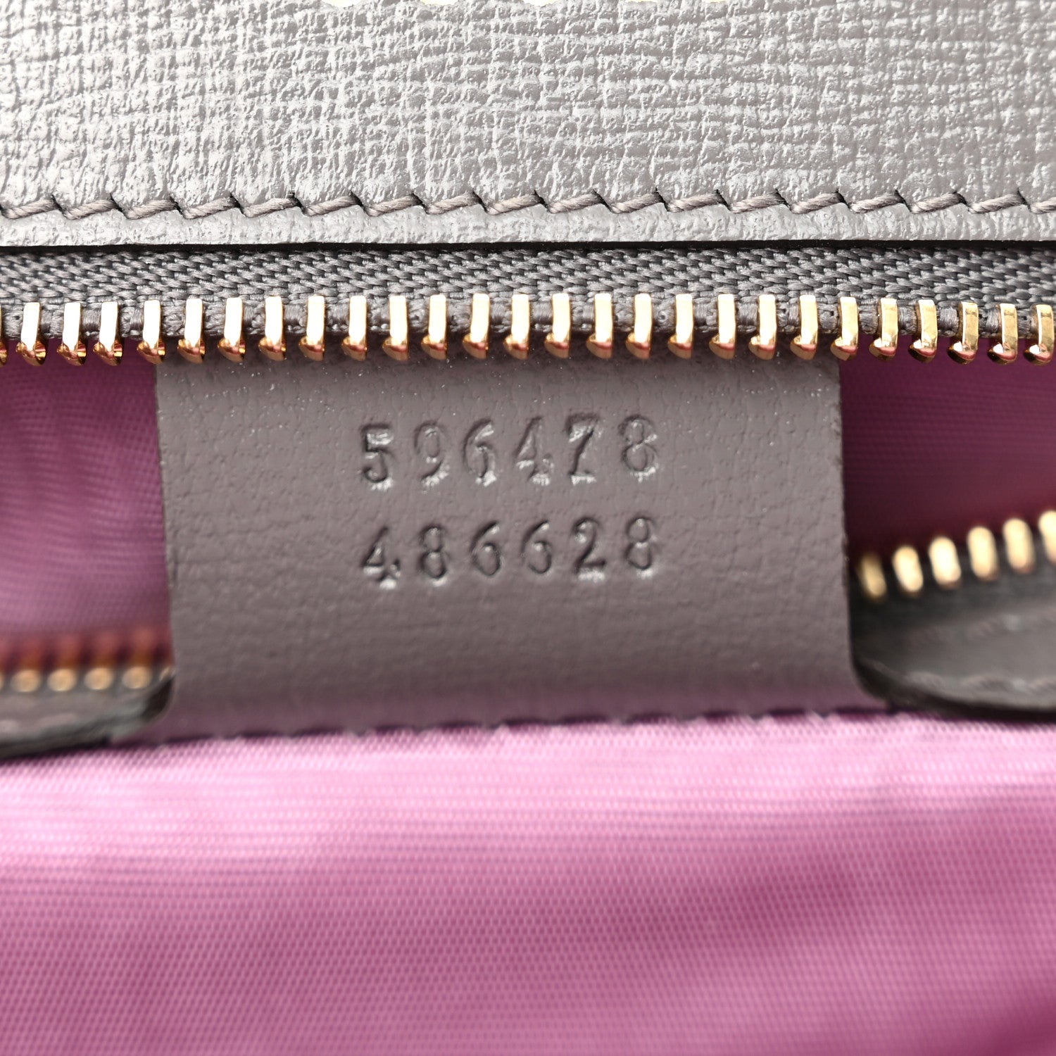 Gucci Textured Calfskin Silk Scarf Medium Torchon GG Ring Shoulder Bag Grey 7 of 10