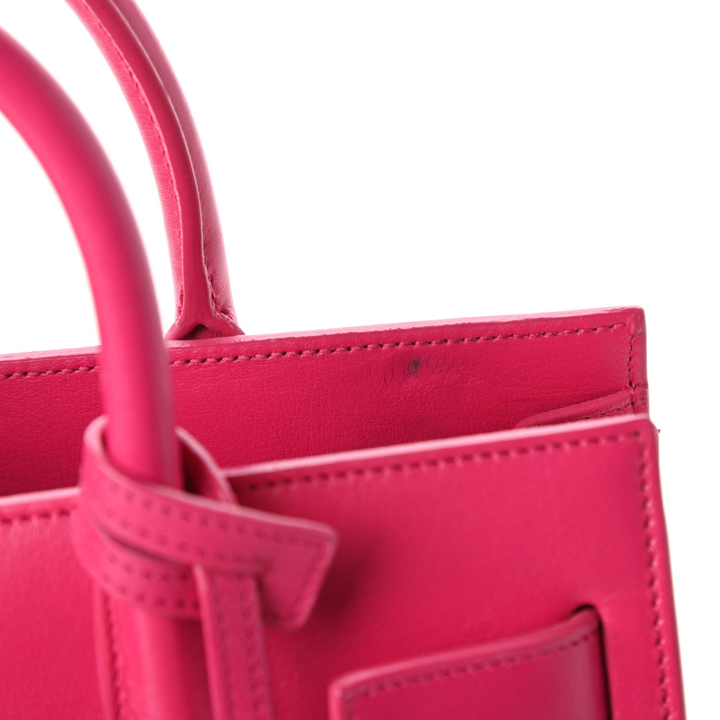 Calfskin Nano Sac De Jour Lipstick Fuchsia