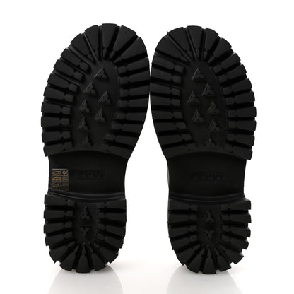 Gucci Rubber GG Monogram Perforated Elea Platform 55mm Lug Sole Sandals 38 Black 6 of 9