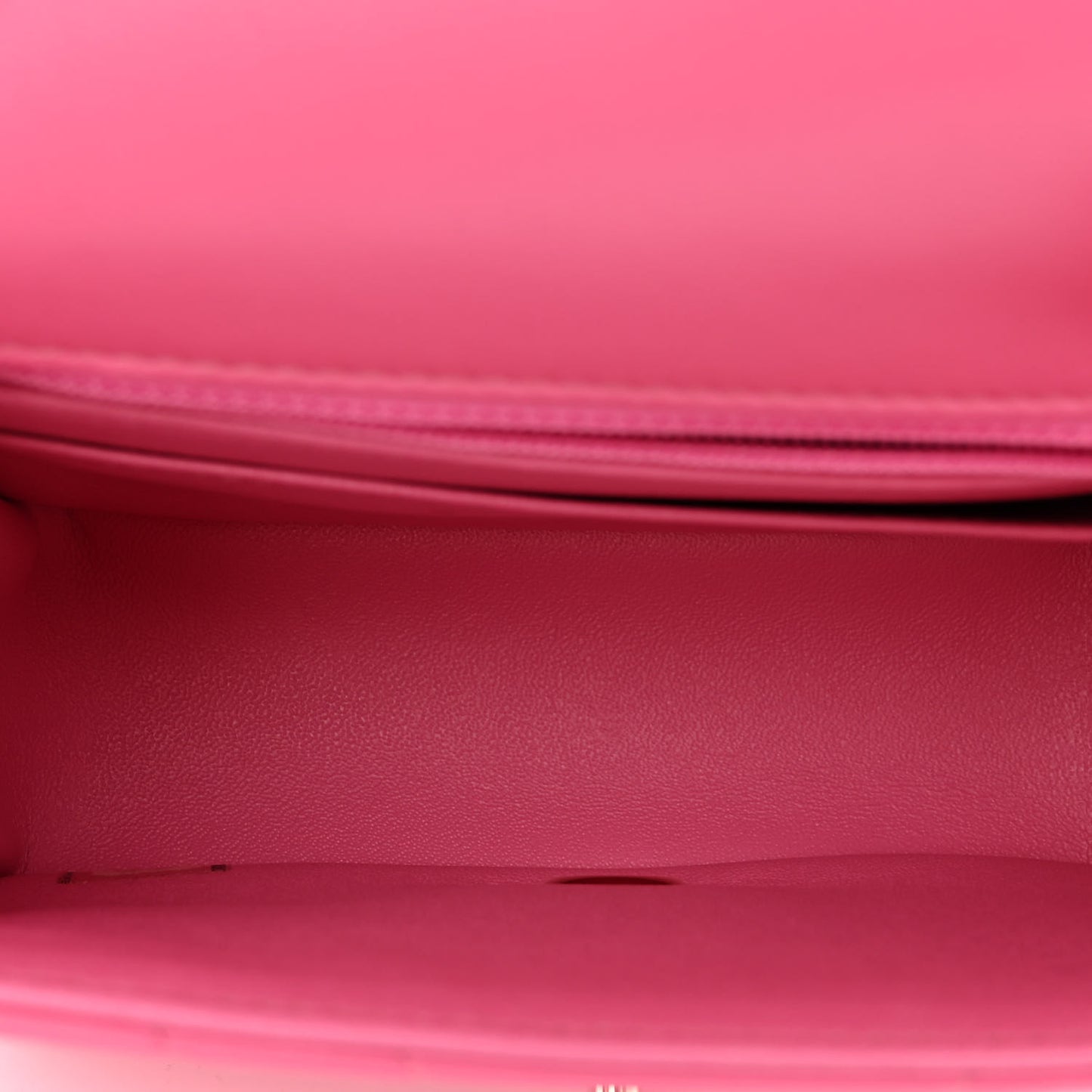 Lambskin Chevron Quilted Mini Square Flap Pink