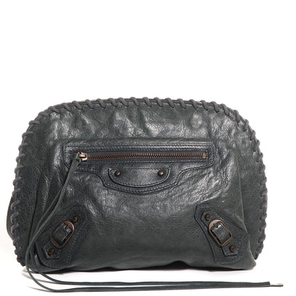 Balenciaga Agneau Giant Stitch Shoulder Bag Anthracite 1 of 10
