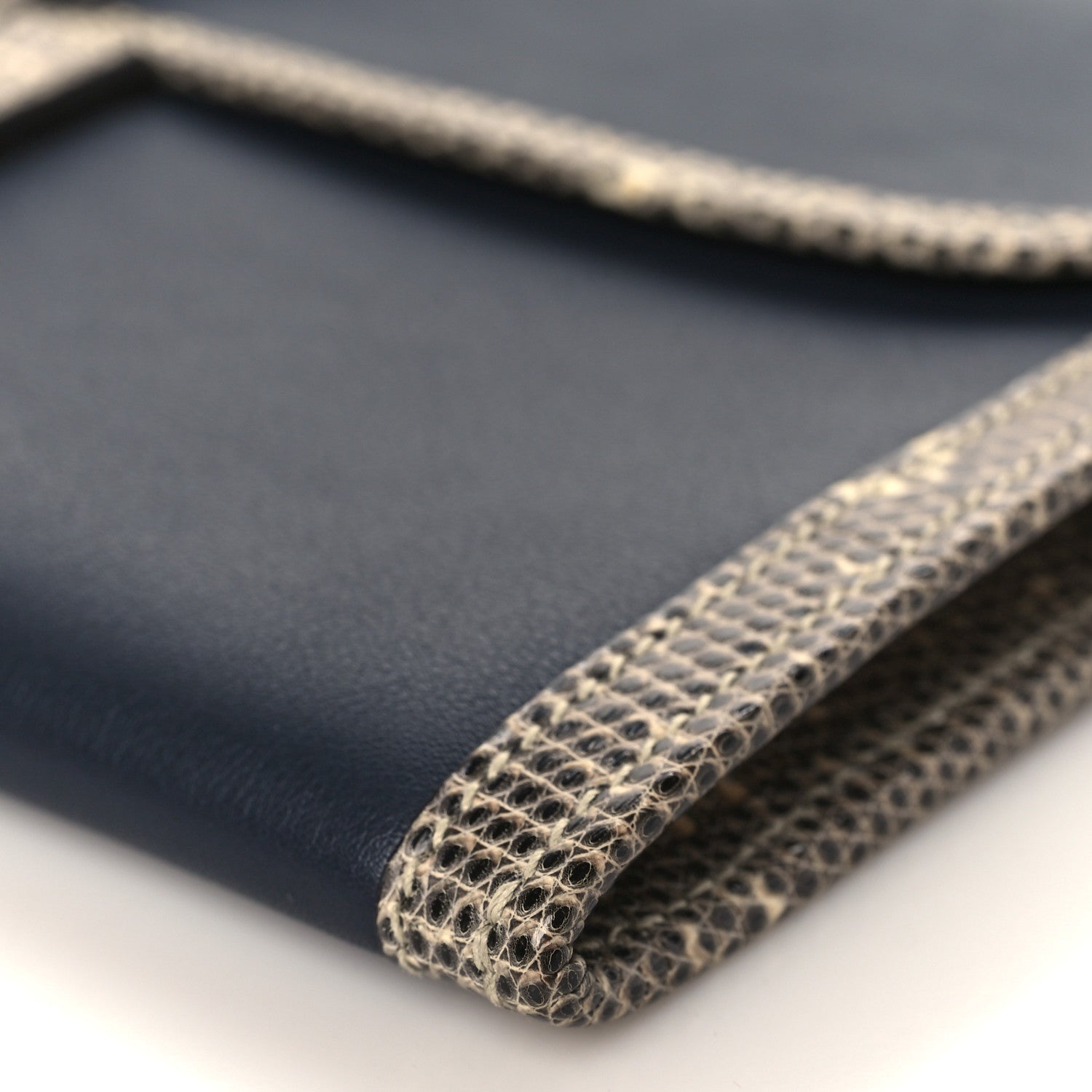 Hermes Swift Lizard Jige Elan Touch 29 Clutch Bleu Nuit Ombre 9 of 9