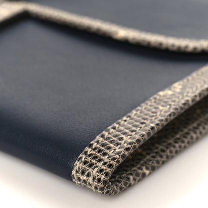 Hermes Swift Lizard Jige Elan Touch 29 Clutch Bleu Nuit Ombre 9 of 9