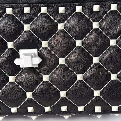 Valentino Garavani Lambskin Small Free Rockstud Spike Shoulder Bag Black 8 of 21