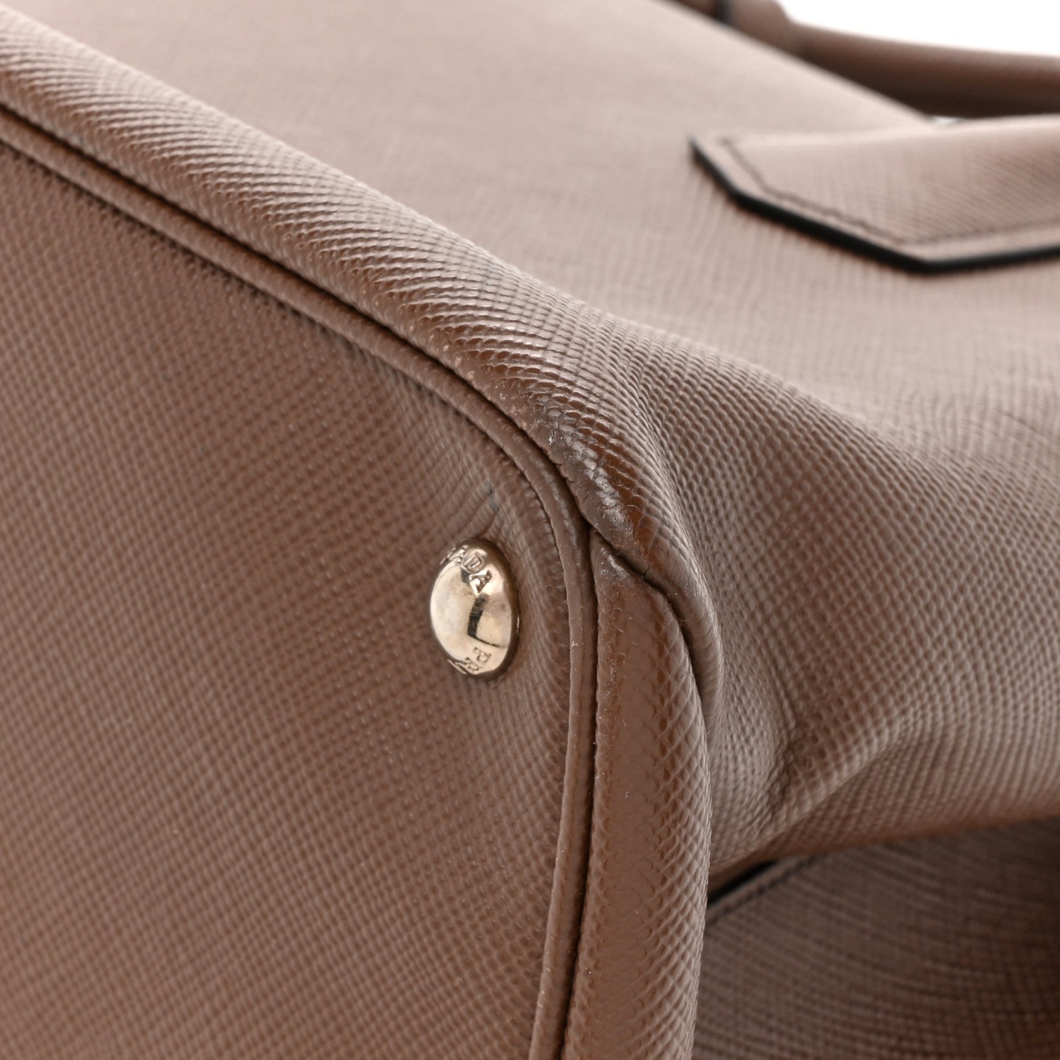 Prada Saffiano Cuir Twin Tote Cocoa 16 of 17
