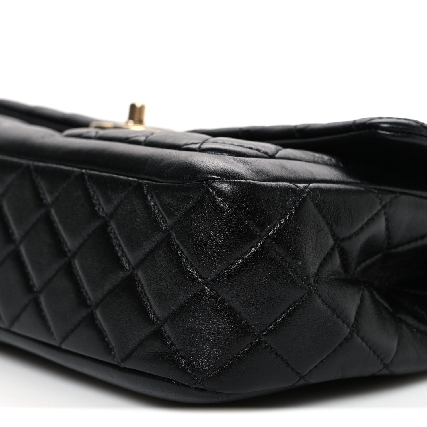 Chanel Shiny Lambskin Quilted Daily Friend Flap Black 10 of 10