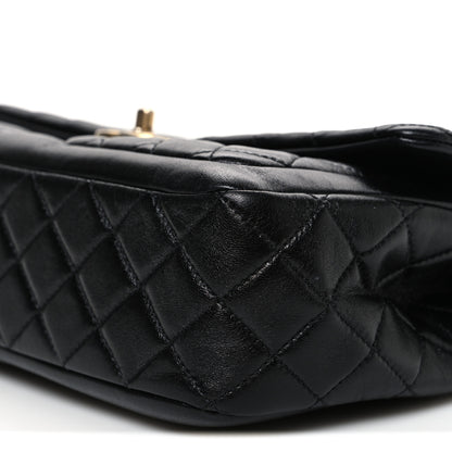 Chanel Shiny Lambskin Quilted Daily Friend Flap Black 10 of 10