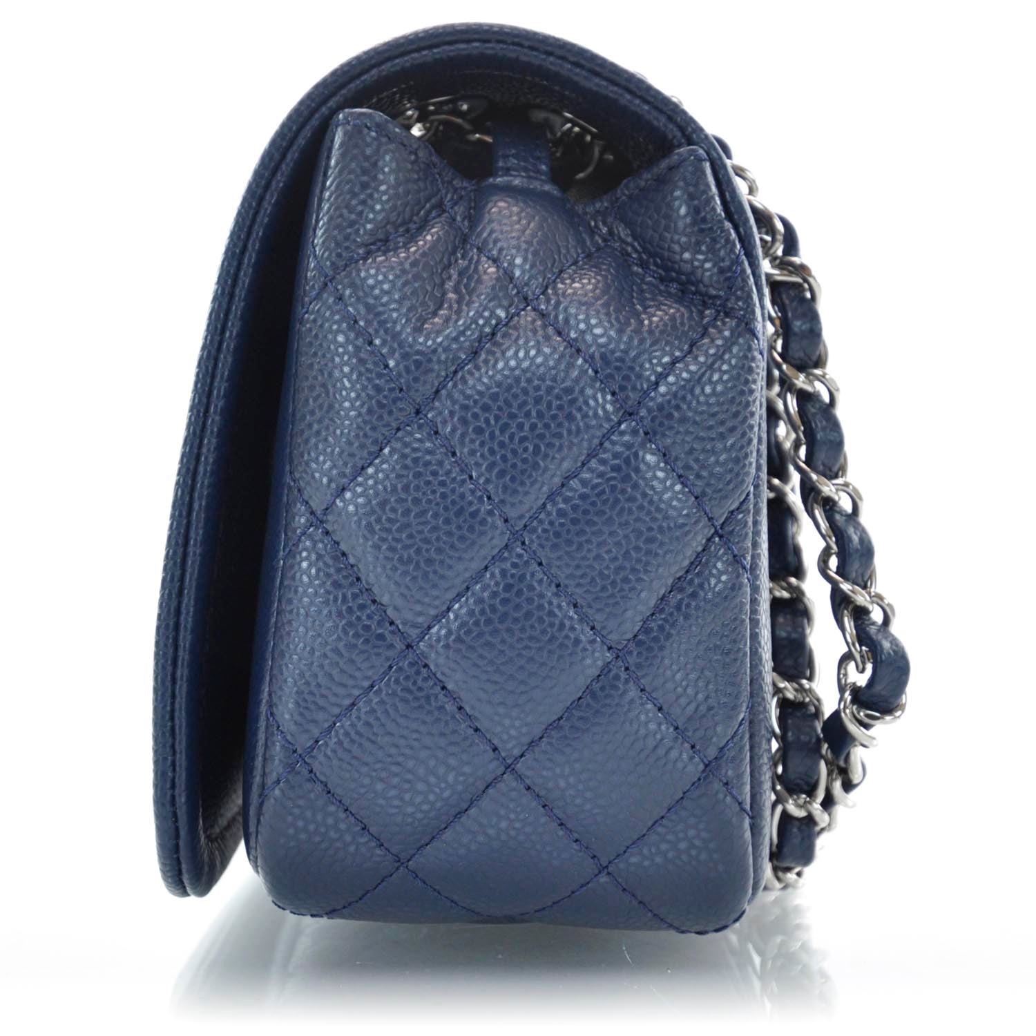 Chanel Caviar Timeless Medium Flap Navy 4 of 9