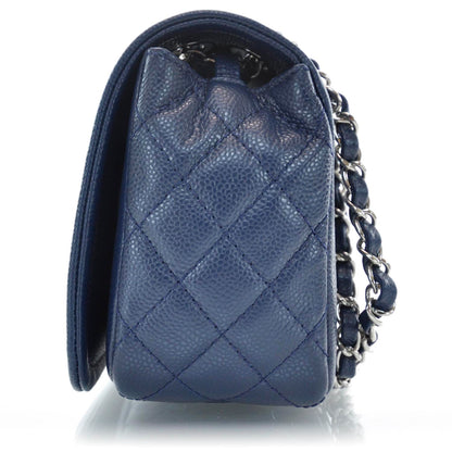 Chanel Caviar Timeless Medium Flap Navy 4 of 9