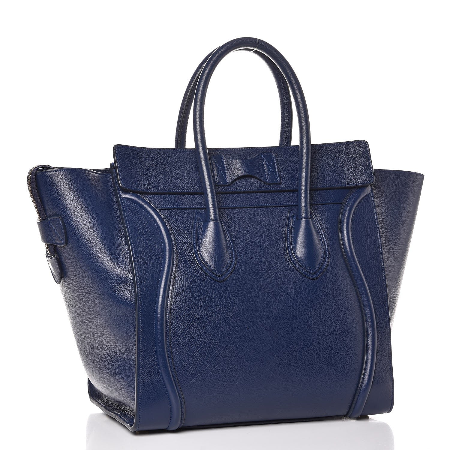 Celine Drummed Calfskin Mini Luggage Orage 3 of 11