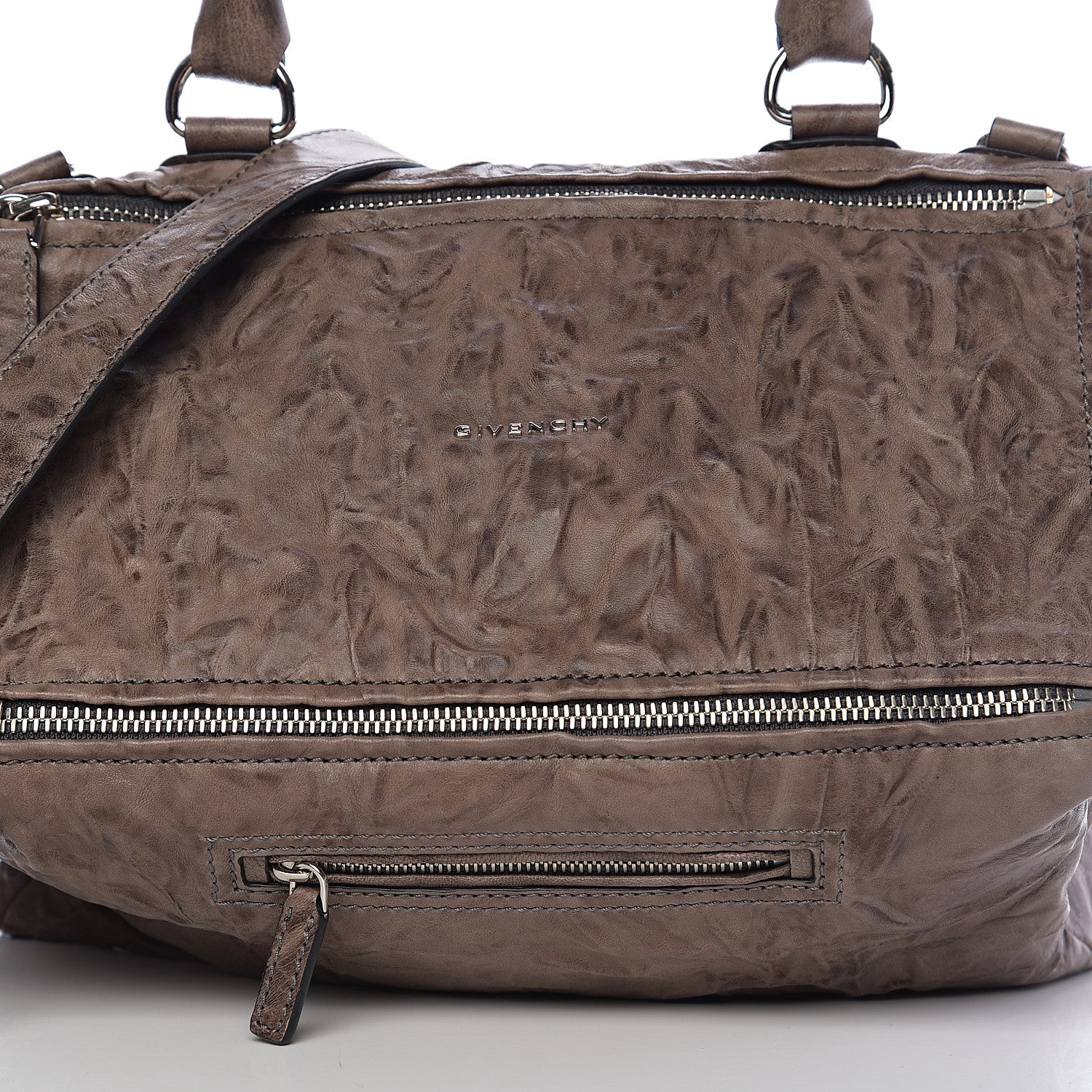Givenchy Tumbled Sheepskin Medium Pandora Charcoal 8 of 10