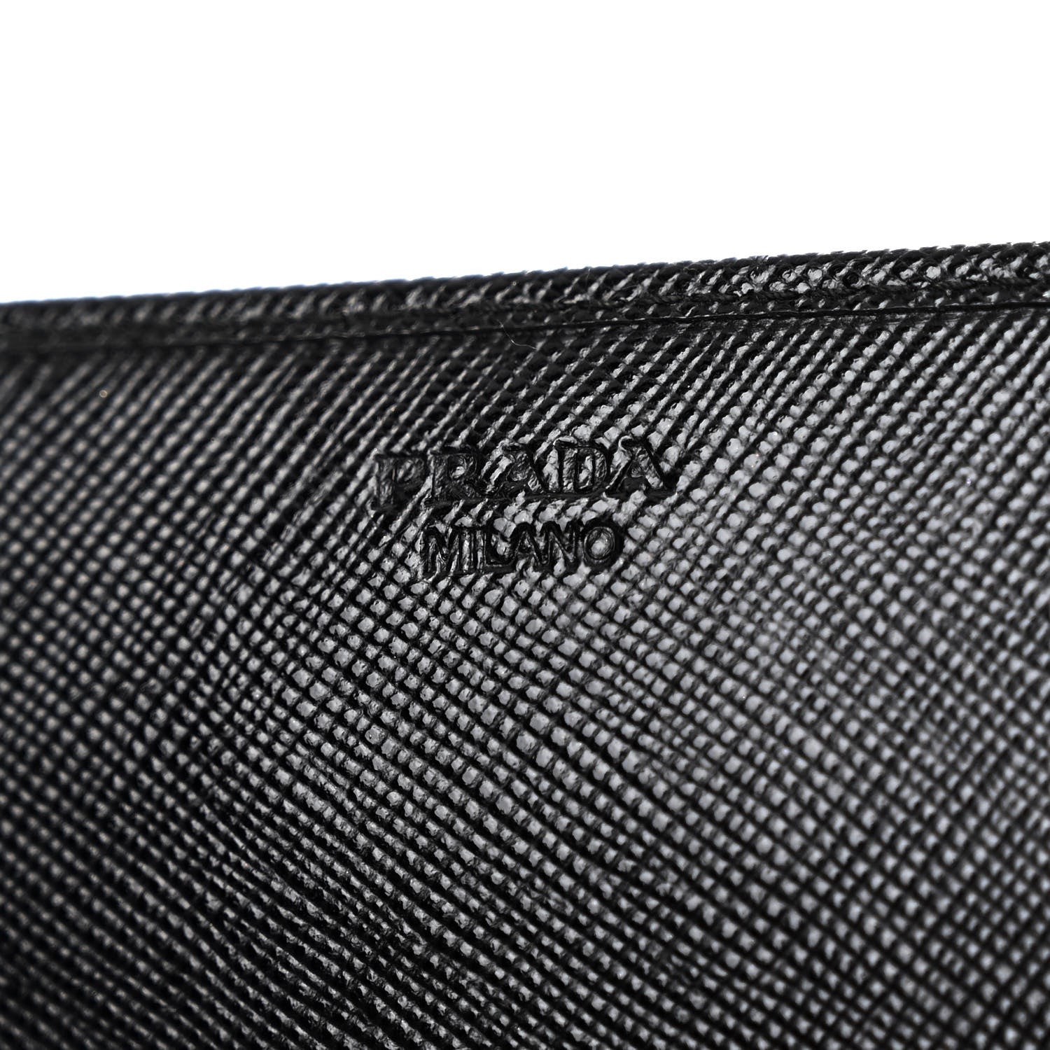 Prada Saffiano Vernice Mini Crossbody Wallet Black 6 of 9