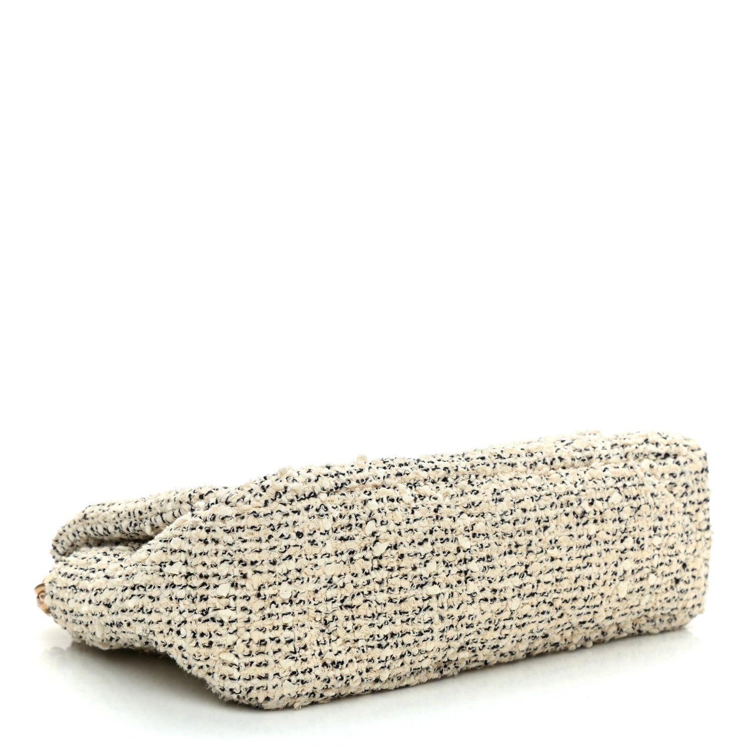 Chanel Tweed Quilted Medium Chanel 19 Flap Ecru Black 4 of 9