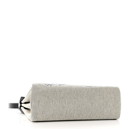 Hermes Vache Hunter Toile H Pegase Pop Herbag Zip Retourne 31 PM Bleu Indigo Ecru Black 5 of 11