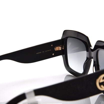 Gucci Square Frame GG0102S Sunglasses Glitter Black 6 of 6