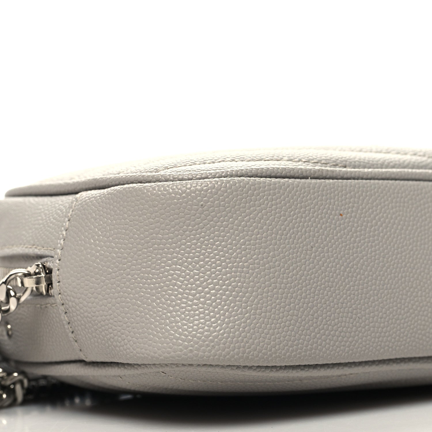 Saint Laurent Grain De Poudre Matelasse Monogram Mini Lou Camera Bag Granite 9 of 10