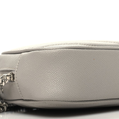 Saint Laurent Grain De Poudre Matelasse Monogram Mini Lou Camera Bag Granite 9 of 10