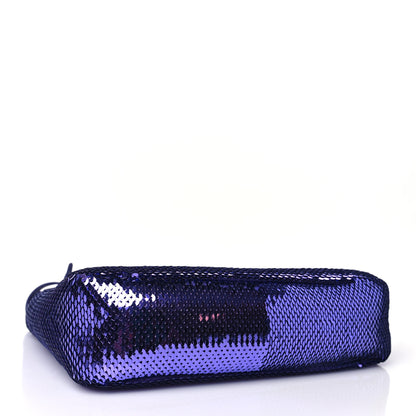 Prada Paillettes Sequin Mini Re-Edition 2000 Bag Iris Black 3 of 9