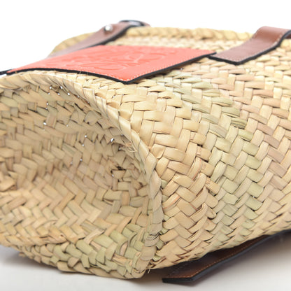 Loewe Raffia Small Basket Tote Bag Natural Orange 8 of 8