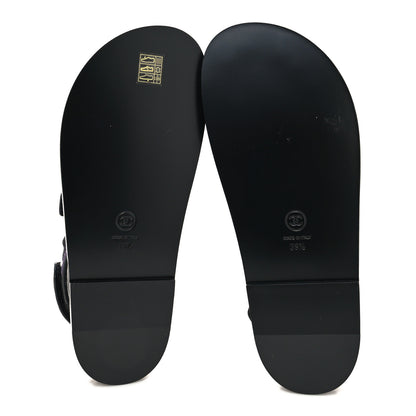 Chanel Denim Quilted Dad Sandals 39.5 Black Multicolor 5 of 8