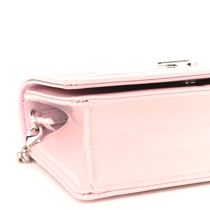 Christian Dior Patent Micro-Cannage Baby Diorama Flap Bag Pale Pink 5 of 9