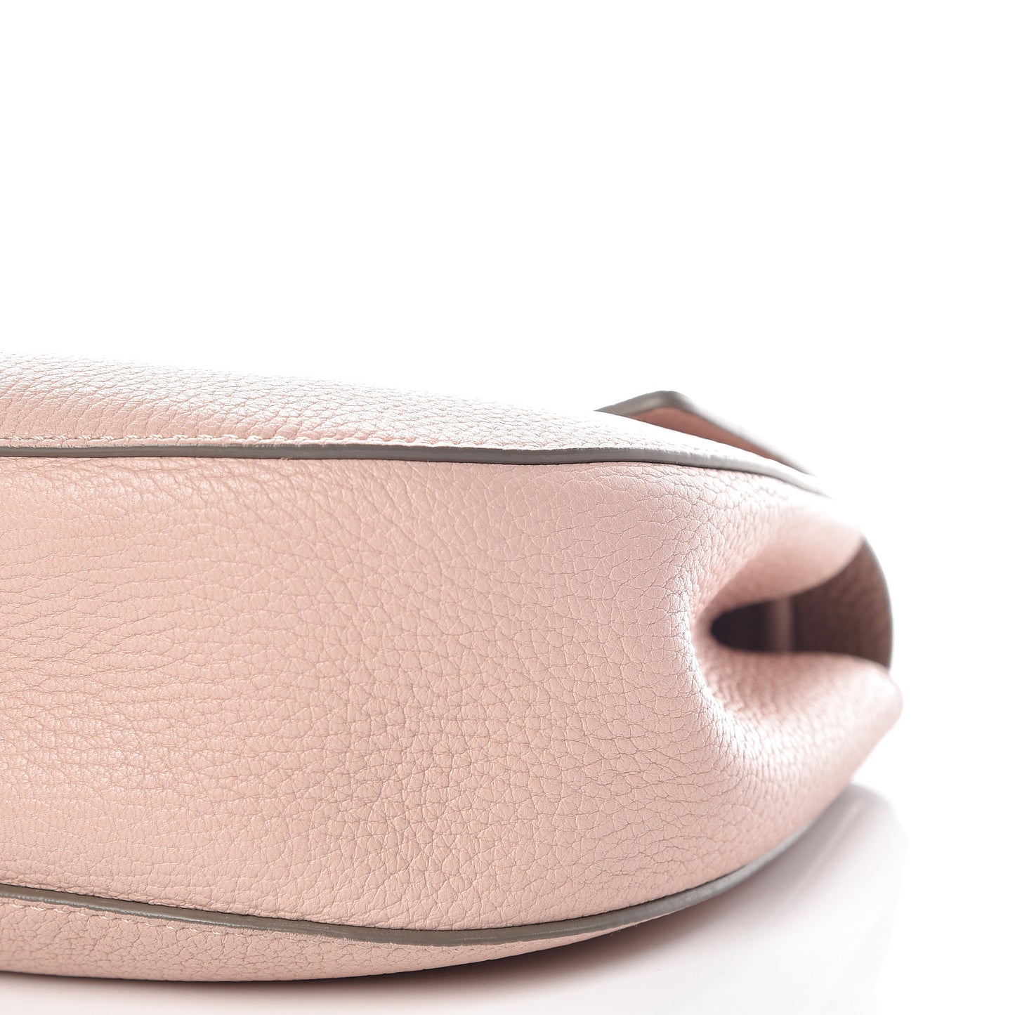 Grained Lambskin Drew Shoulder Bag Cement Pink