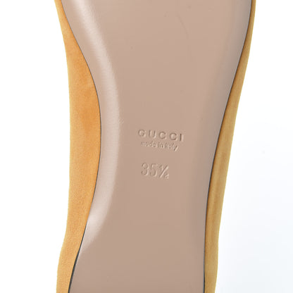 Gucci Kid Scamosciato GG Marmont Fringe Flats 35.5 Crystal Copper 8 of 10