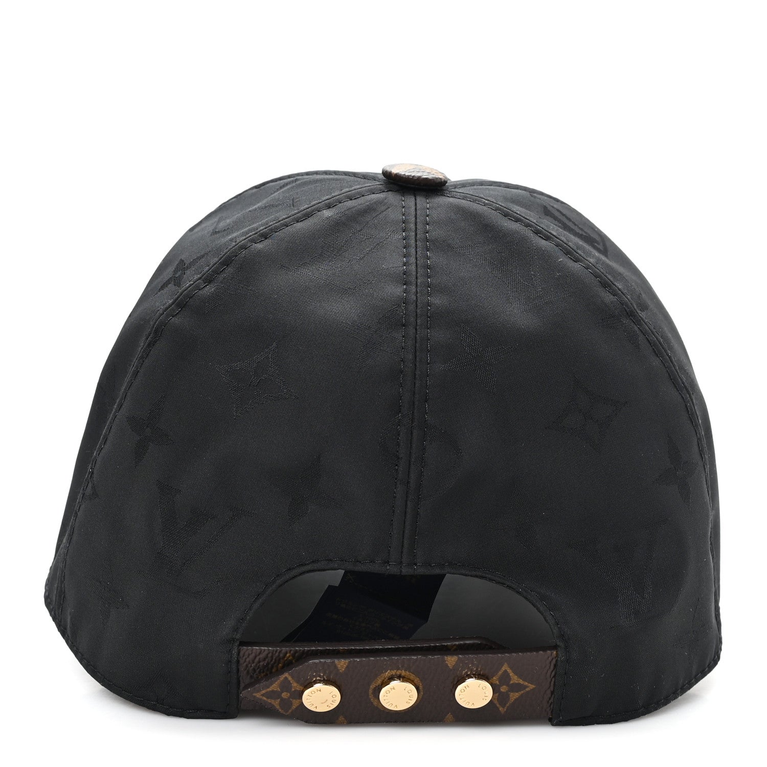 Louis Vuitton Polyester Silk Monogram LV Get Ready Cap L Black 5 of 9