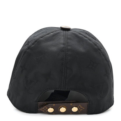 Louis Vuitton Polyester Silk Monogram LV Get Ready Cap L Black 5 of 9