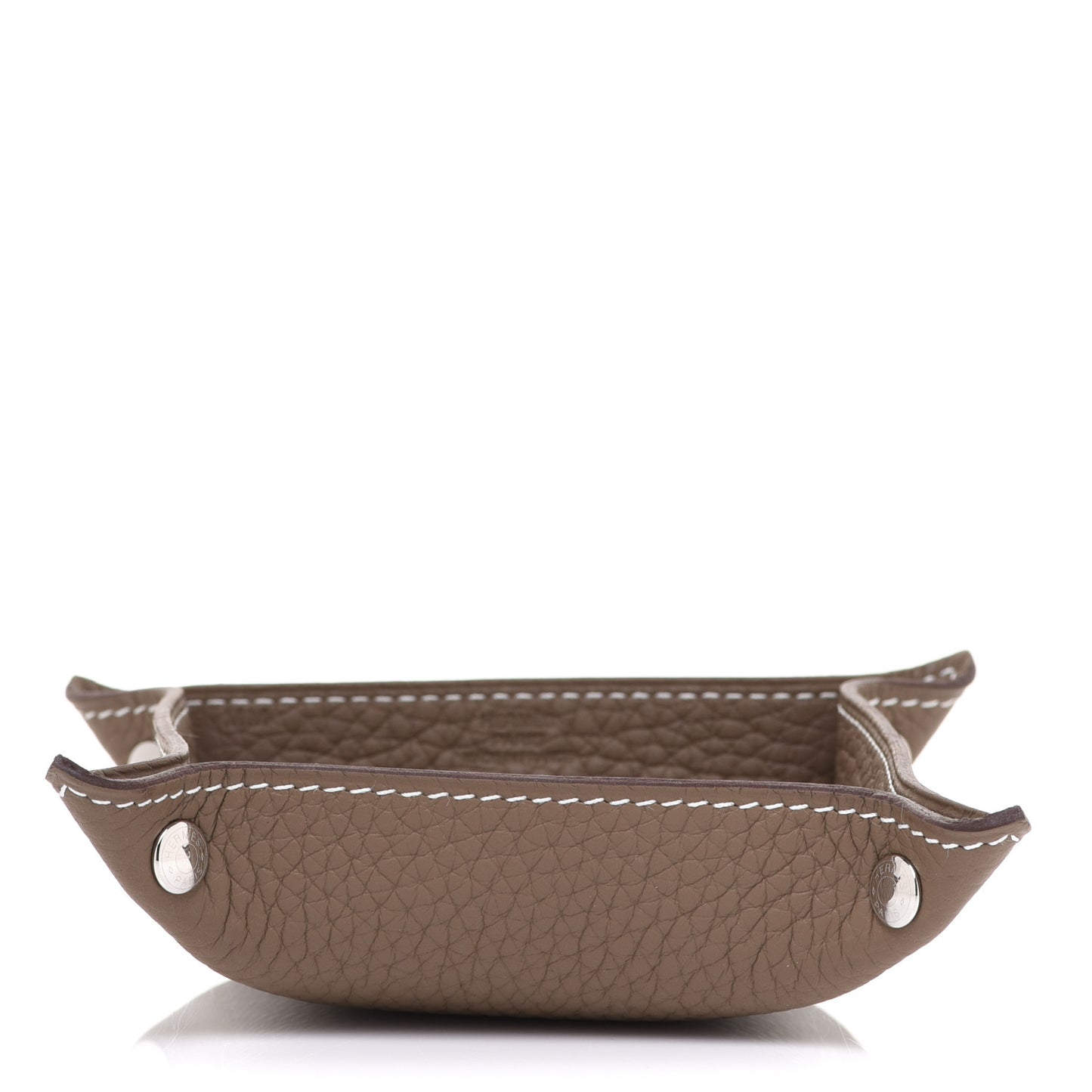 Taurillon Clemence Mini Mises et Relances Change Tray Etoupe