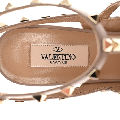 Valentino Garavani Patent Nappa Rockstud Ankle Strap 100mm Pumps 39.5 Poudre 7 of 12