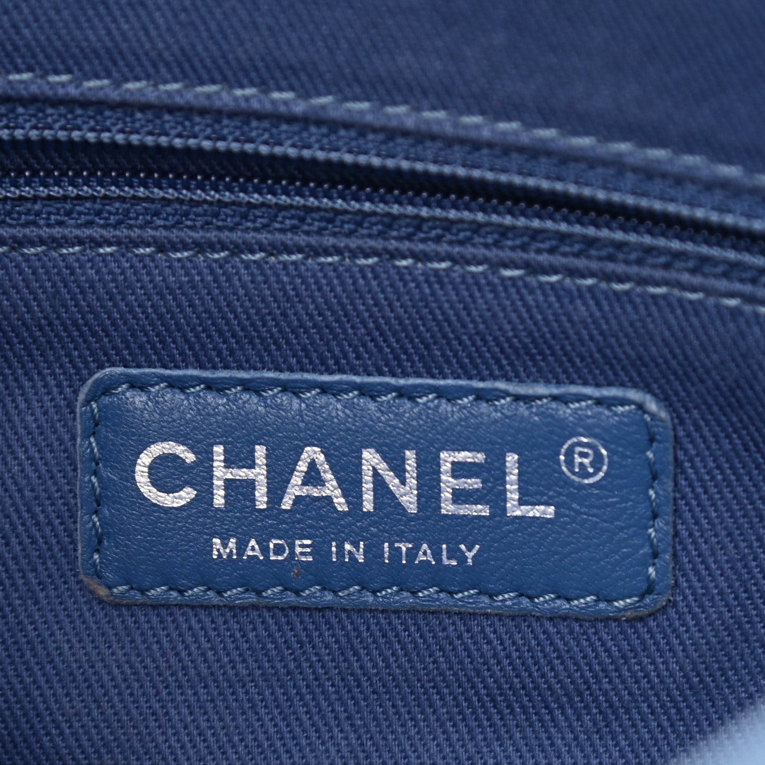 Chanel Perforated Calfskin Large Up In The Air Flap Blue 6 of 10
