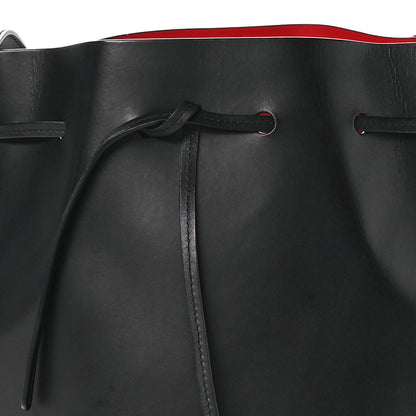 Mansur Gavriel Vegetable Tanned Calfskin Bucket Bag Black Flamma 8 of 12