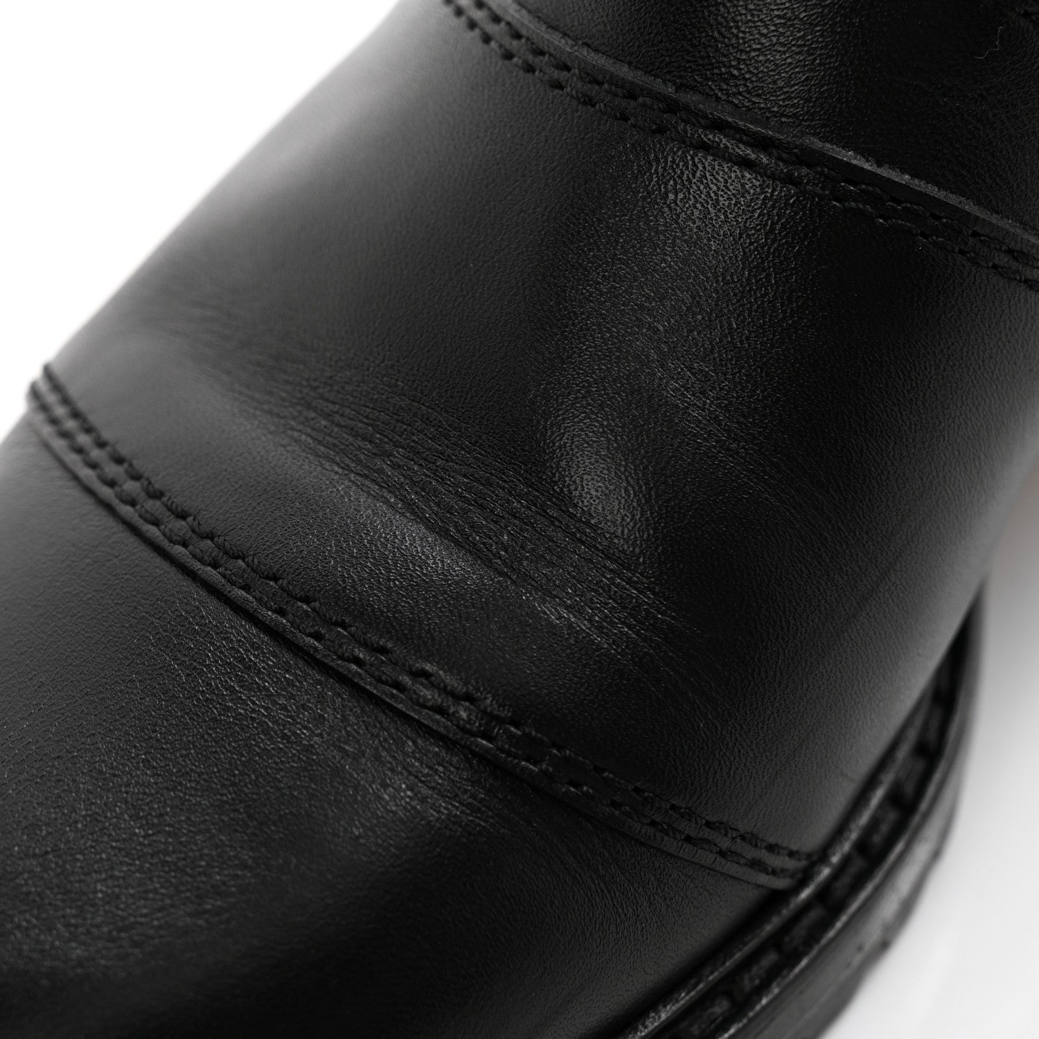 Valentino Garavani Calfskin Knee High Flat Boots 38.5 Black 10 of 11