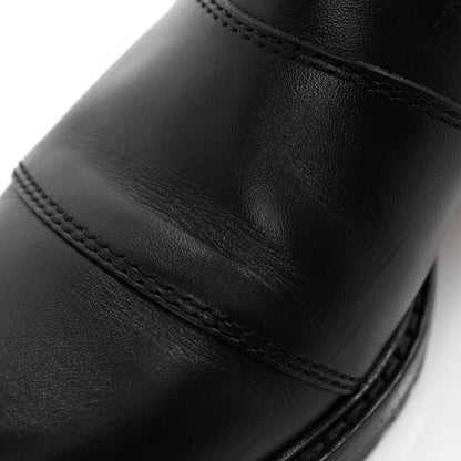 Valentino Garavani Calfskin Knee High Flat Boots 38.5 Black 10 of 11