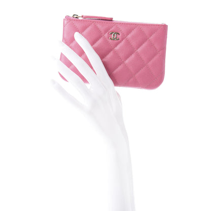 Chanel Caviar Quilted Small Cosmetic Case Pink 2 of 8