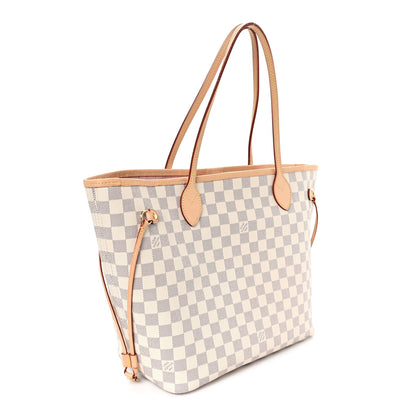 Louis Vuitton Damier Azur Neo Neverfull MM Rose Ballerine 4 of 11