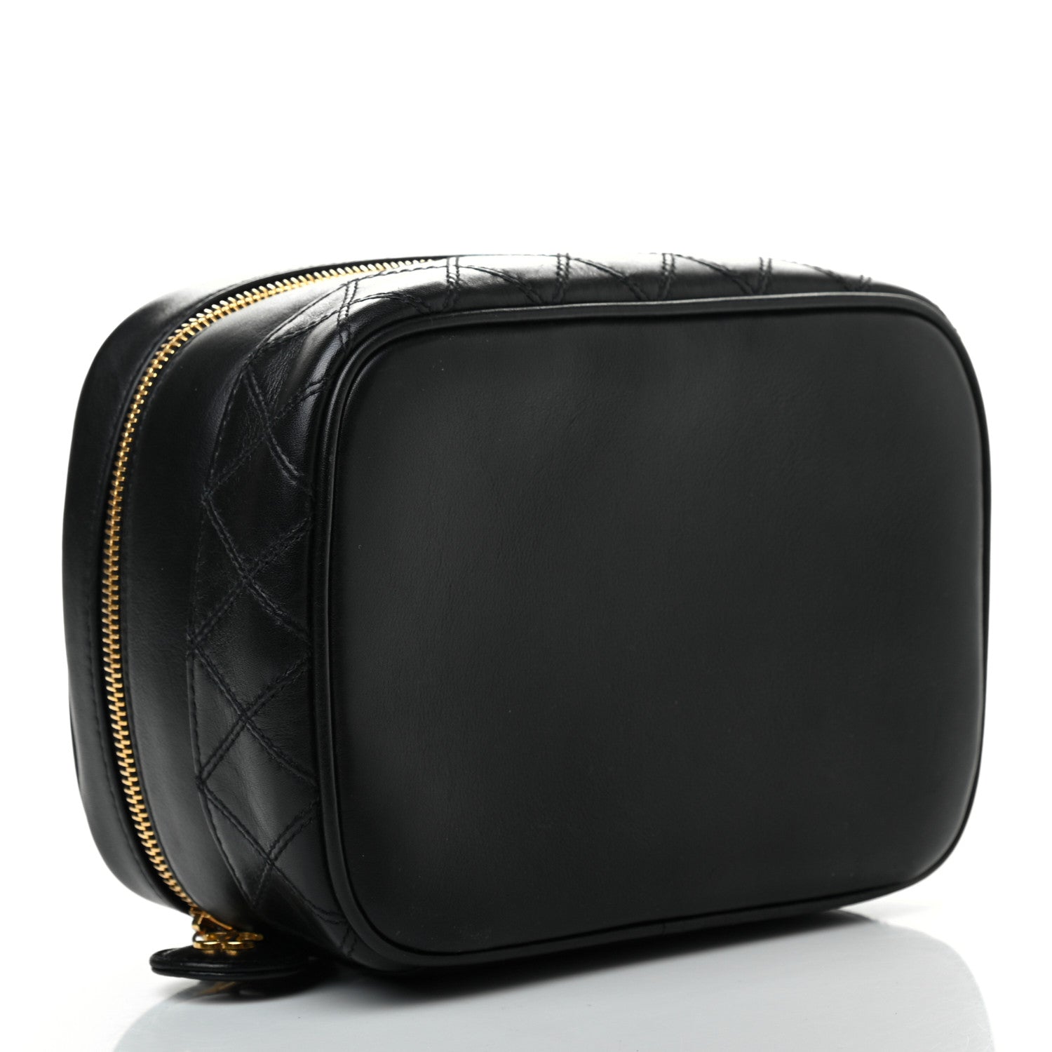 Chanel Lambskin Vanity Cosmetic Case Black 4 of 14